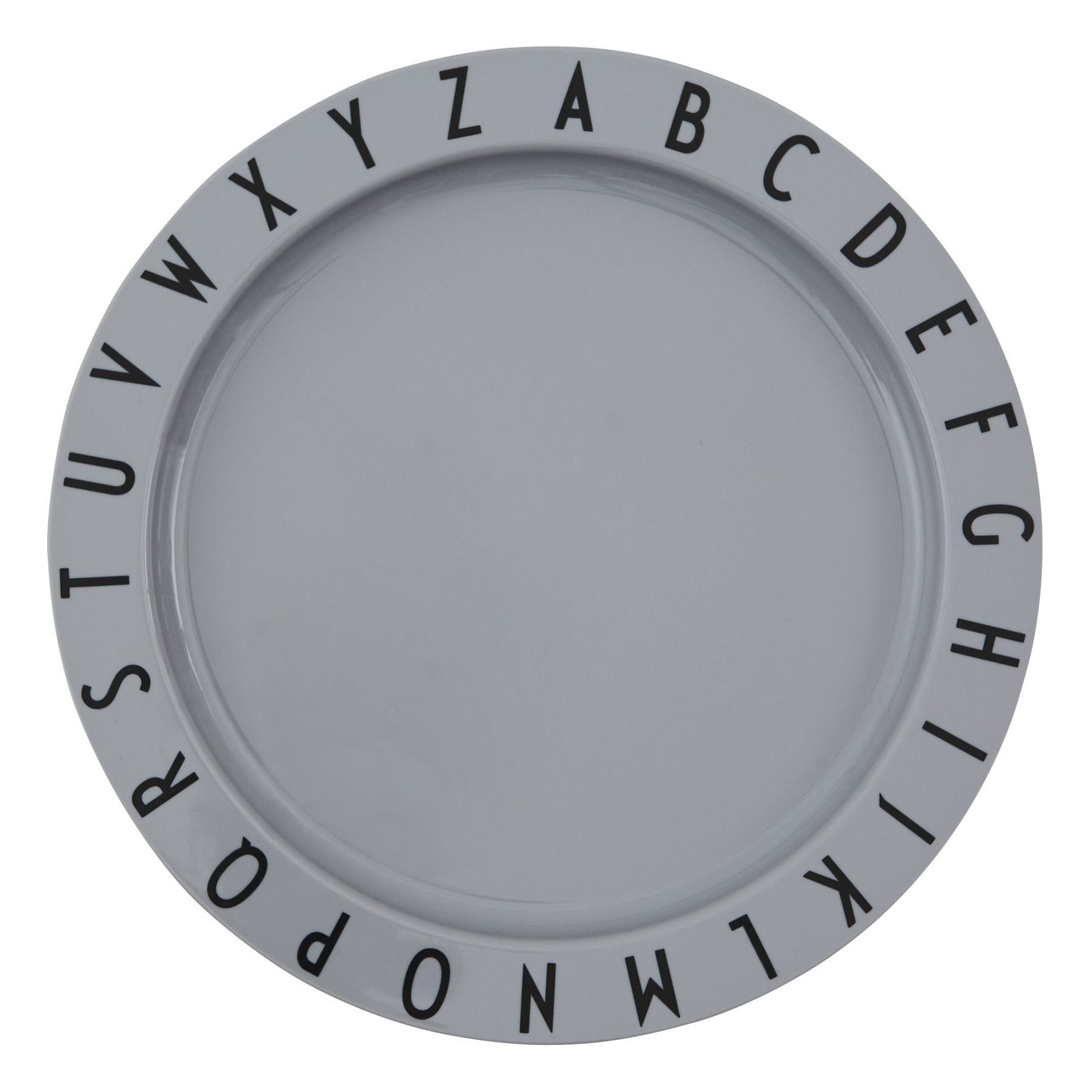 Design Letters - Assiette Eat & Learn - Gris