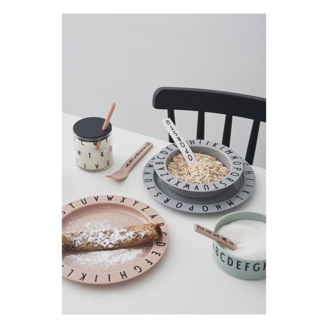 Piatto Mangia e Impara  | Rosa chiaro