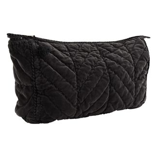 Madam Stoltz Trousse de toilette en velours-listing