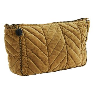 Madam Stoltz Trousse de toilette en velours-listing