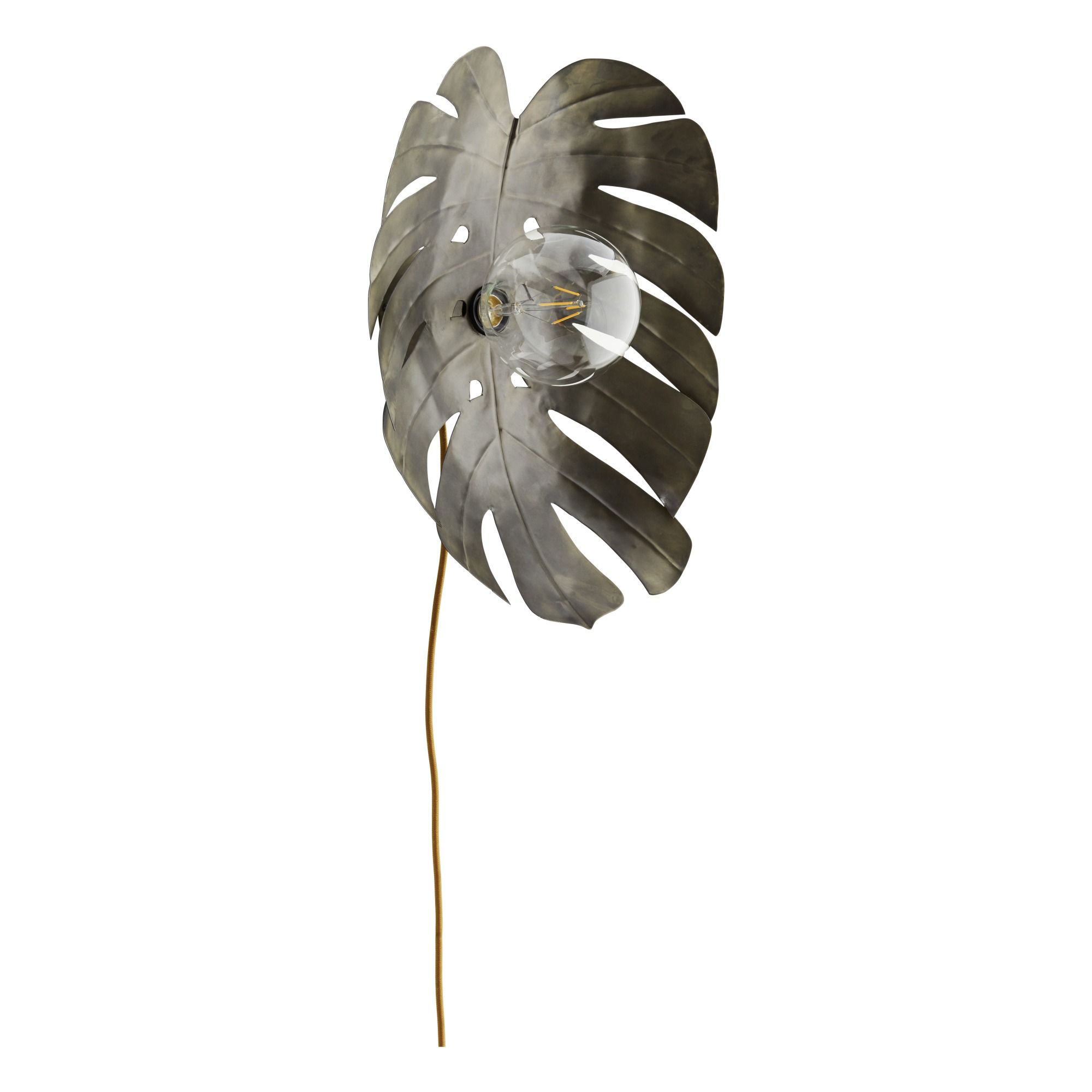 Madam Stoltz - Applique Feuille - Aluminium