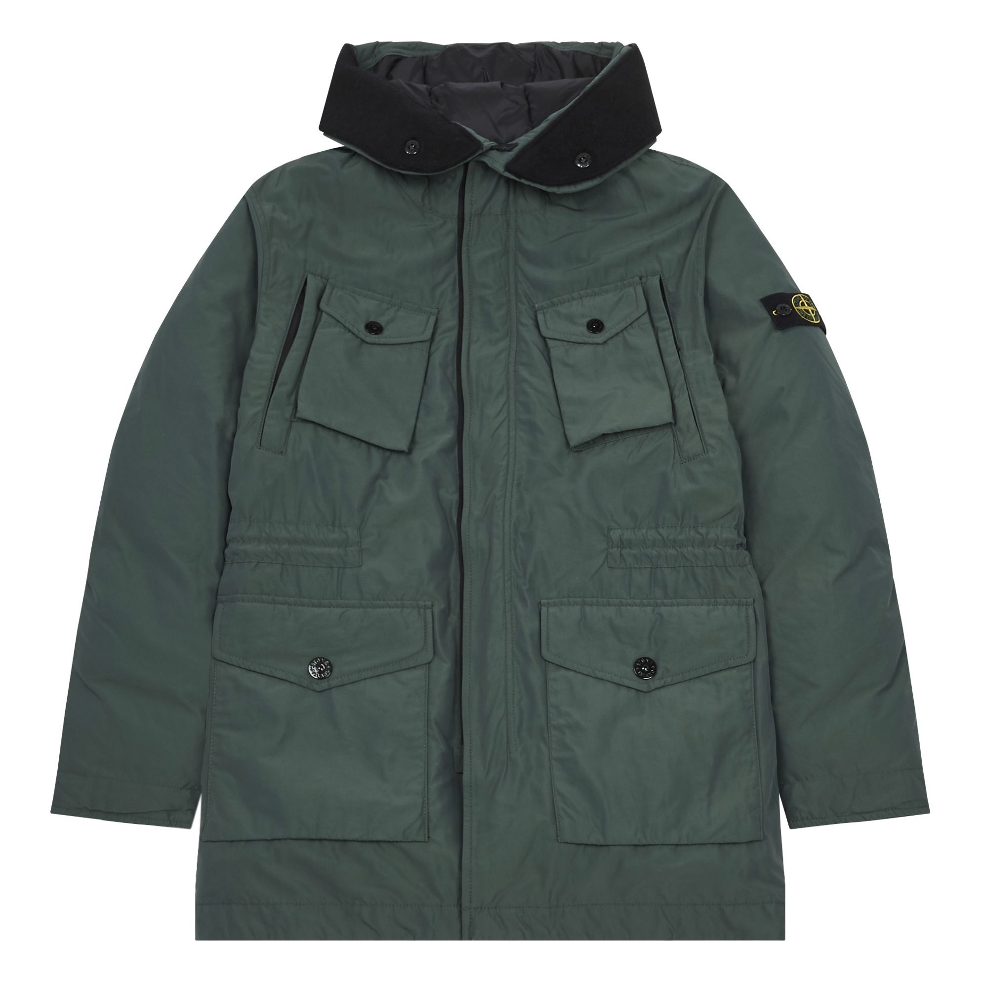 Stone Island - Doudoune Longue Duvet Véritable - Garçon - Vert sapin