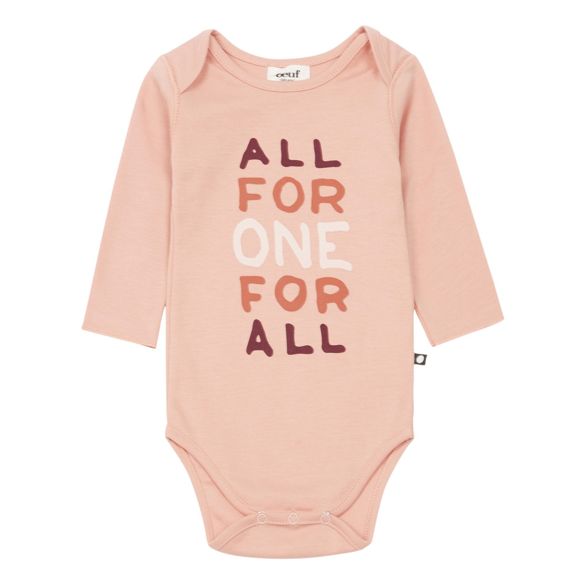 Oeuf NYC - Body All For One Coton Pima Bio - Fille - Rose