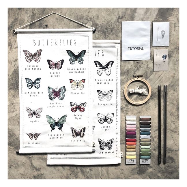 Butterflies DIY Poster Embroidery Kit