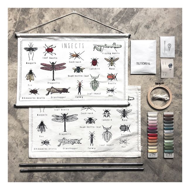 Poster à broder Insect