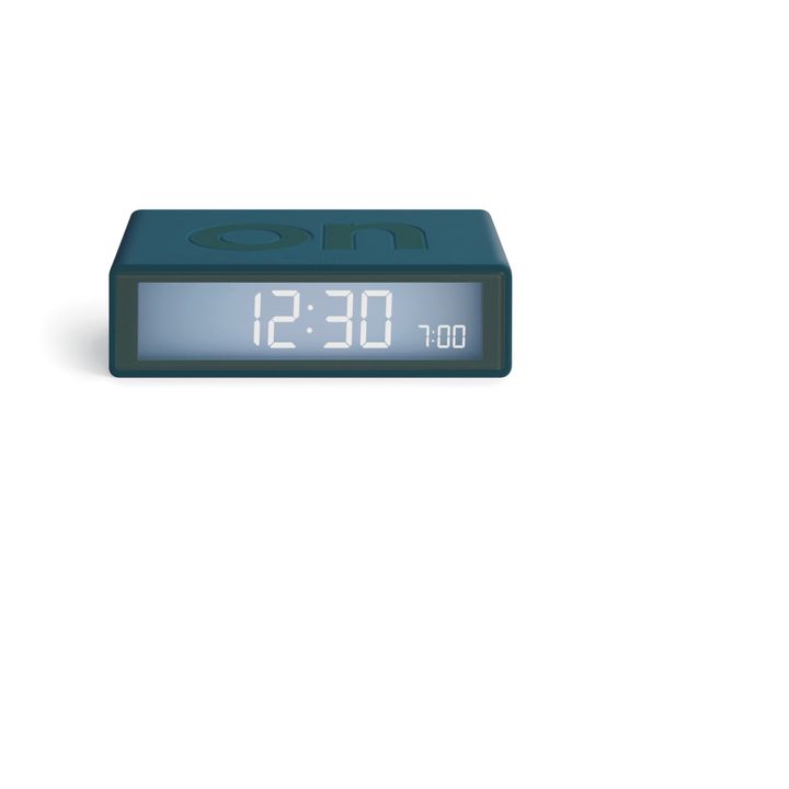Lexon LR143 Flip Travel Clock Blue New 