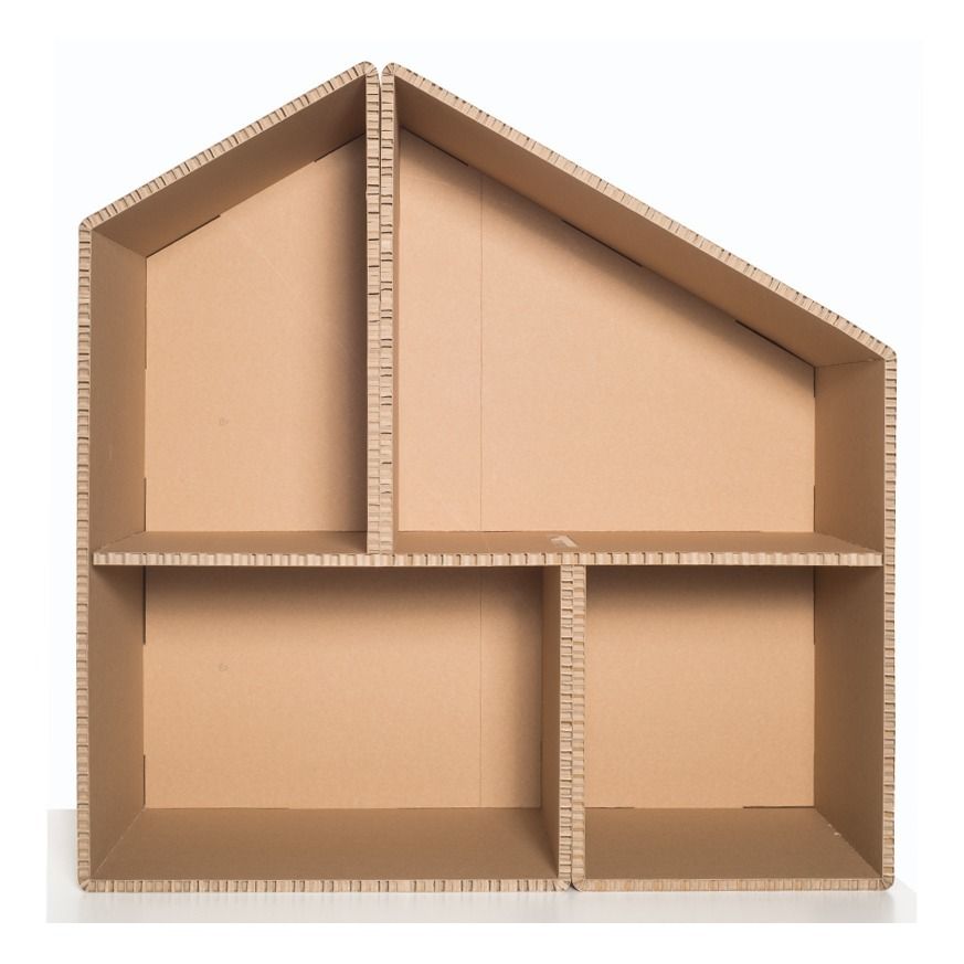 Casa de cartón montable Rosa- Imagen del producto n°1