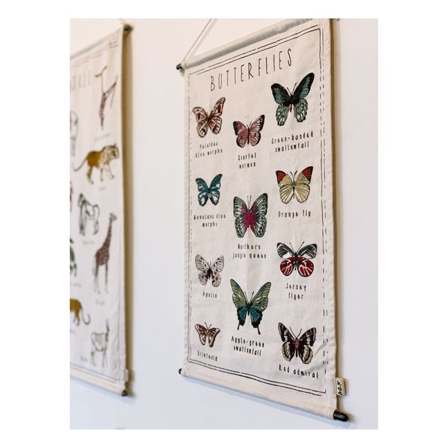 Poster bestickt Schmetterlinge