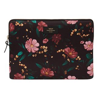 Wouf Pochette ordinateur 13" en toile Black Flowers-listing