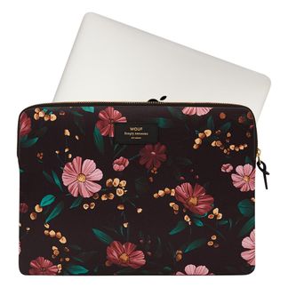 Wouf Pochette ordinateur 13" en toile Black Flowers-listing
