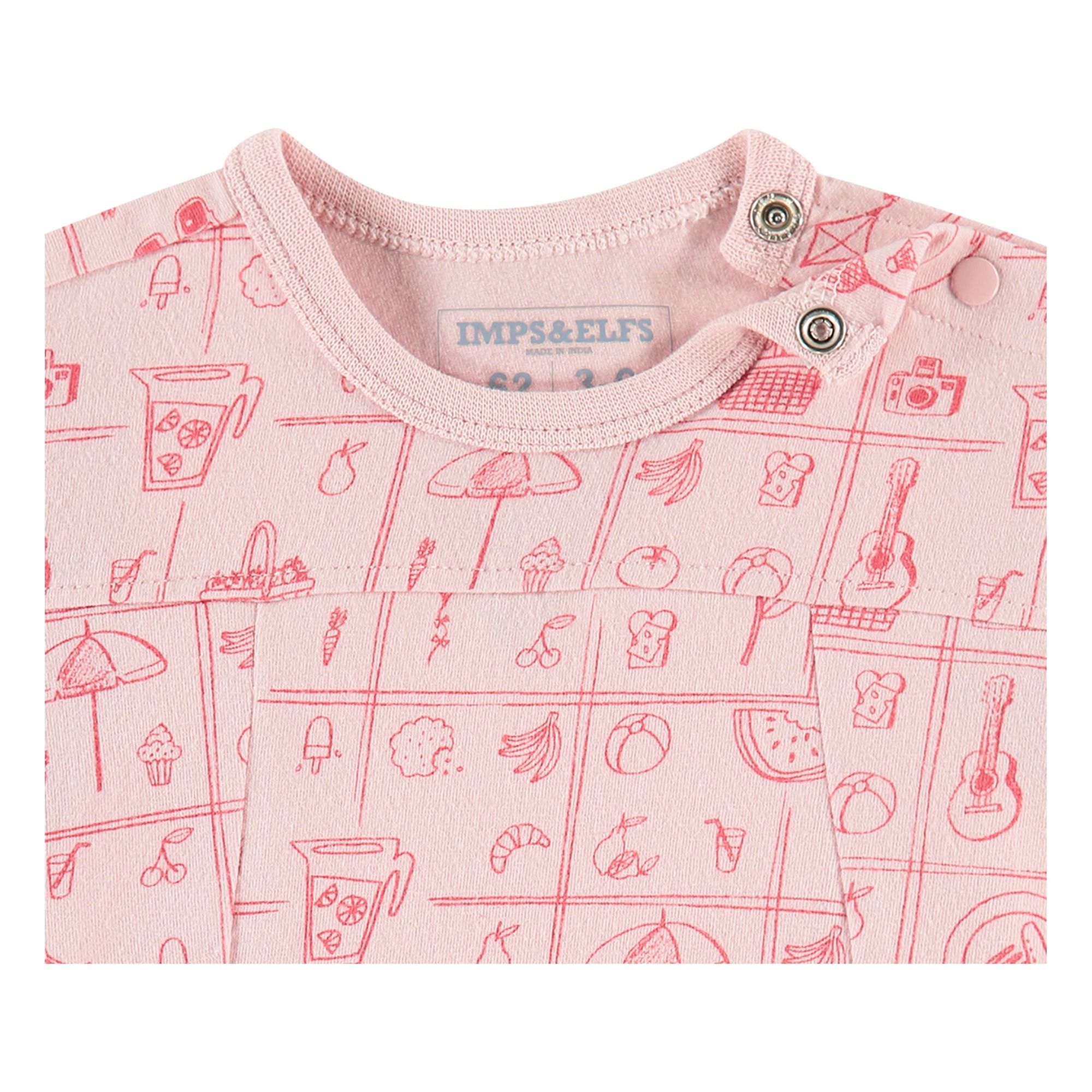 Patterned T-shirt Pale pink Imps & Elfs Fashion Baby