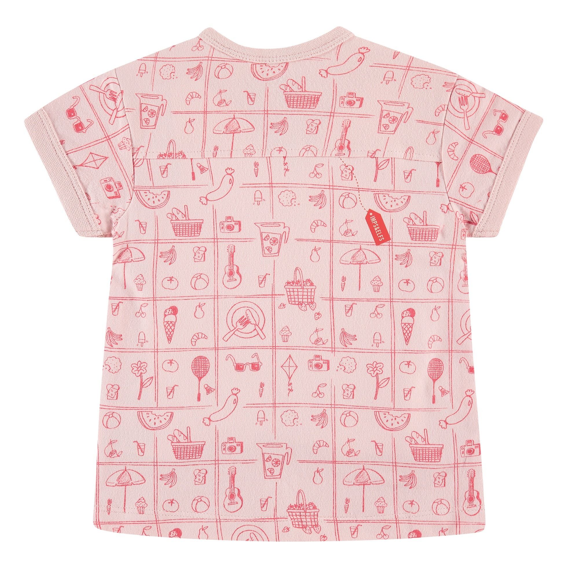 Patterned Tshirt Pale pink Imps & Elfs Fashion Baby