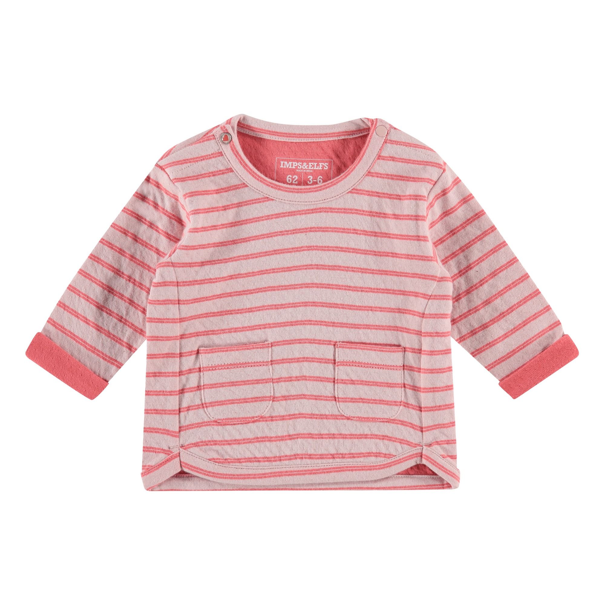 pink striped sweatshirt