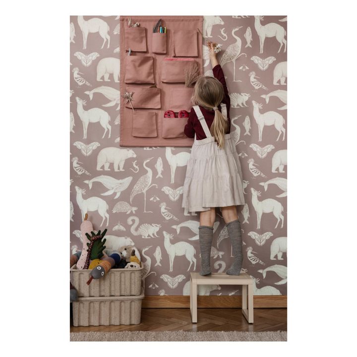 Scott Animals Wallpaper | Dusty Pink- Product image n°0