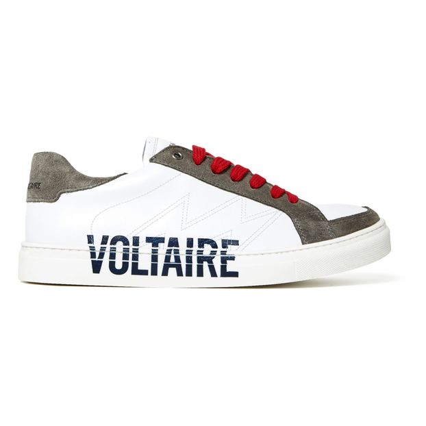 sneakers di cuoglio logo Bianco Zadig \u0026 Voltaire Scarpe Teenager