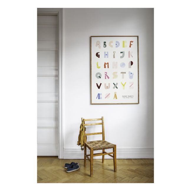 Poster Alphabet Spaghetti