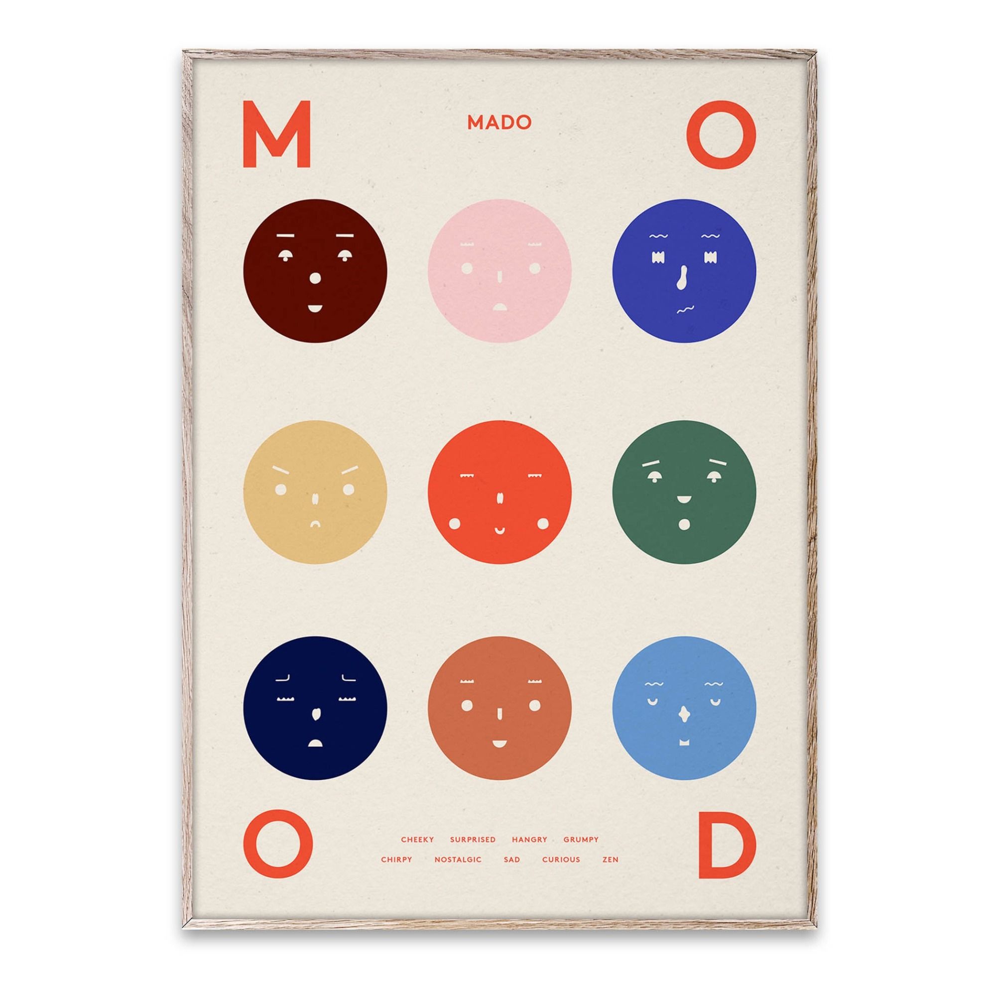 Mado - Affiche 9 Moods - Multicolore