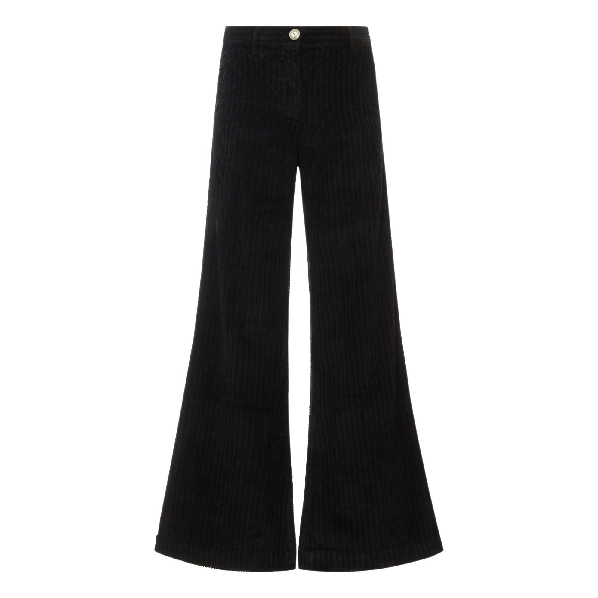 Masscob - Pantalon Velours Côtelé Jean - Femme - Noir