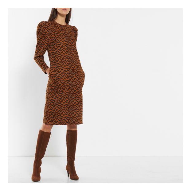 ulla johnson rust dress