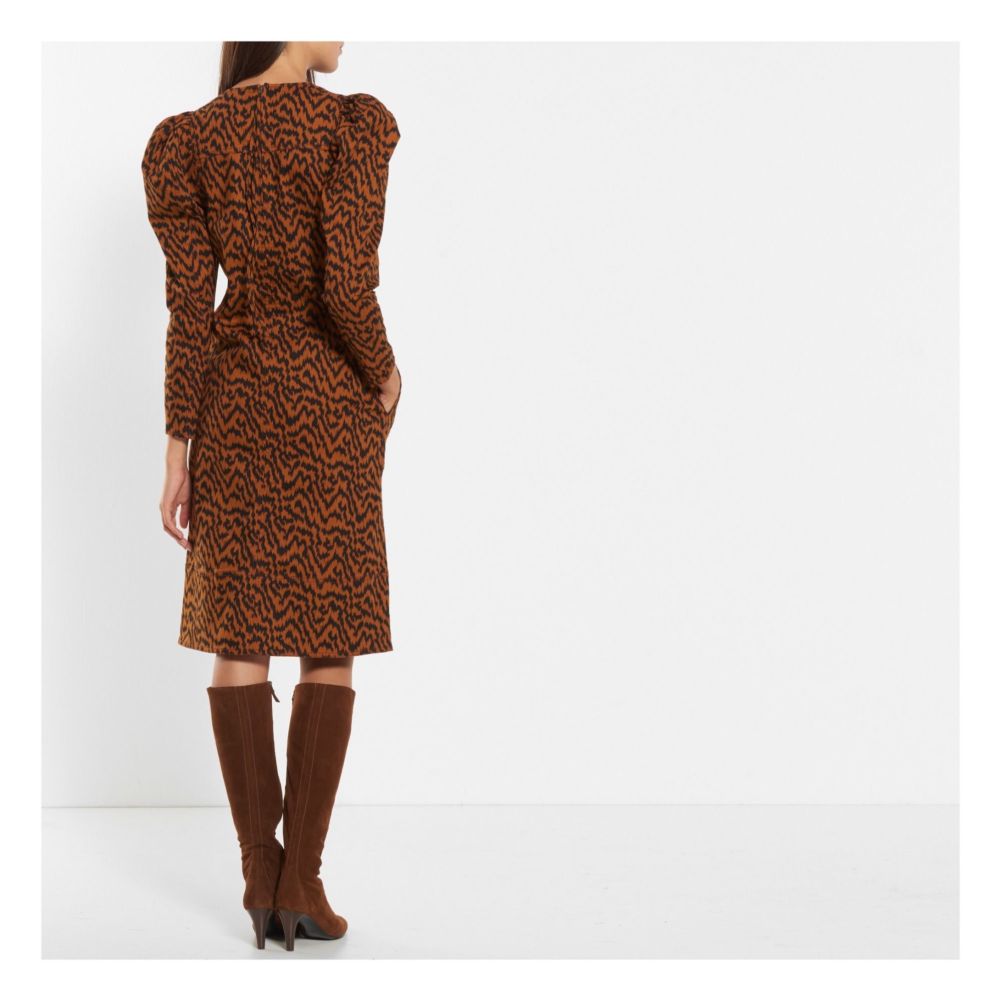 ulla johnson rust dress