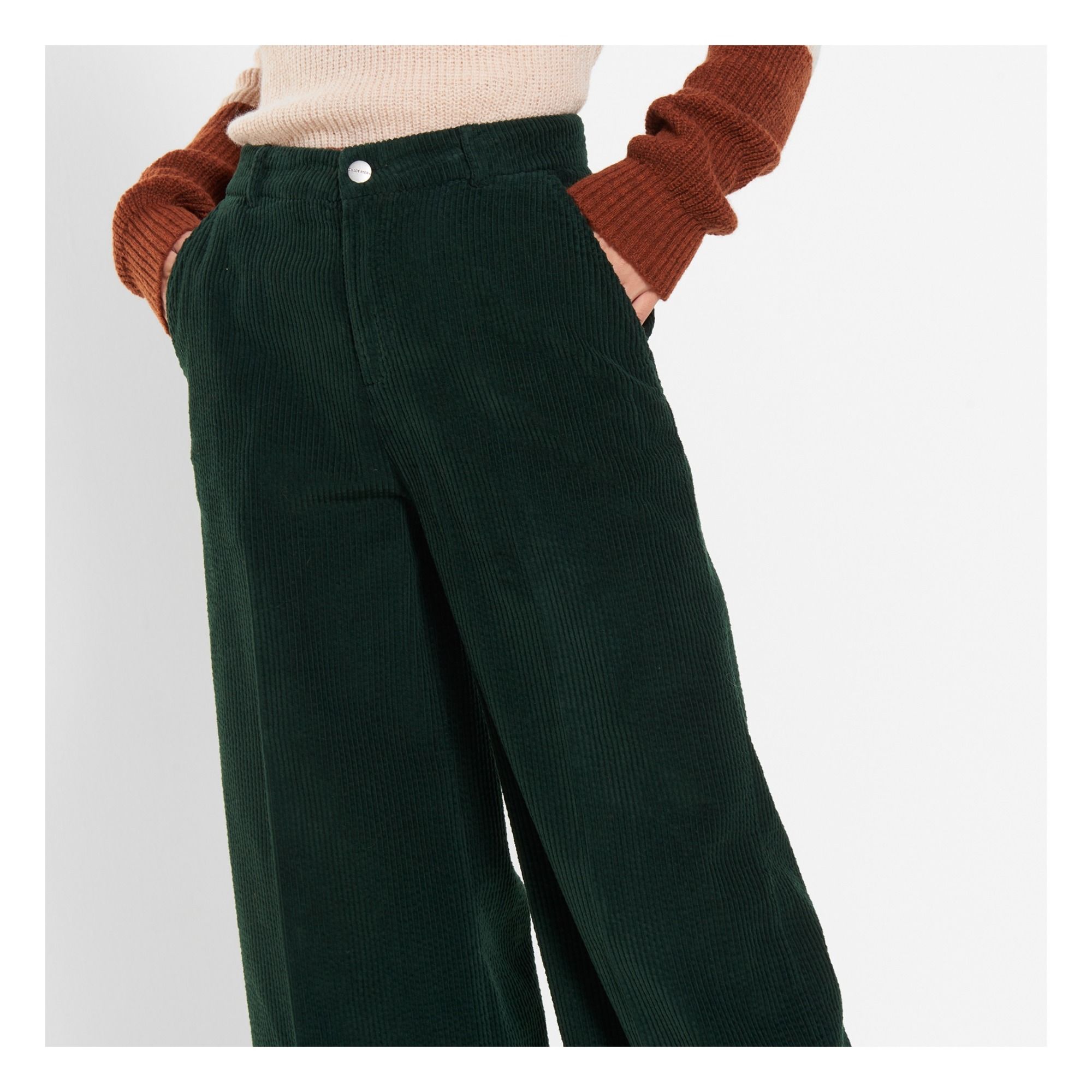 Palace Velvet Trousers Chrome green 