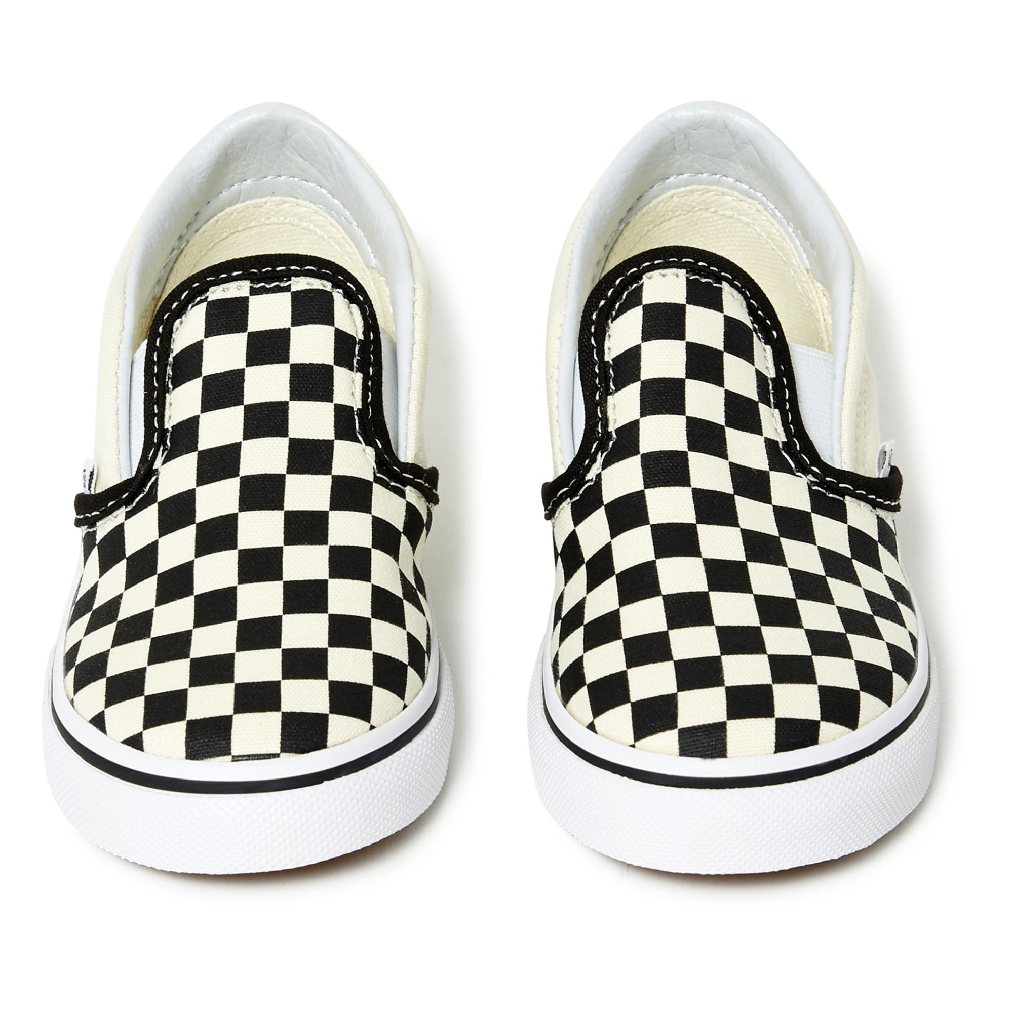 Checkerboard Classic Slip-On Shoes Black Vans Fashion Teen