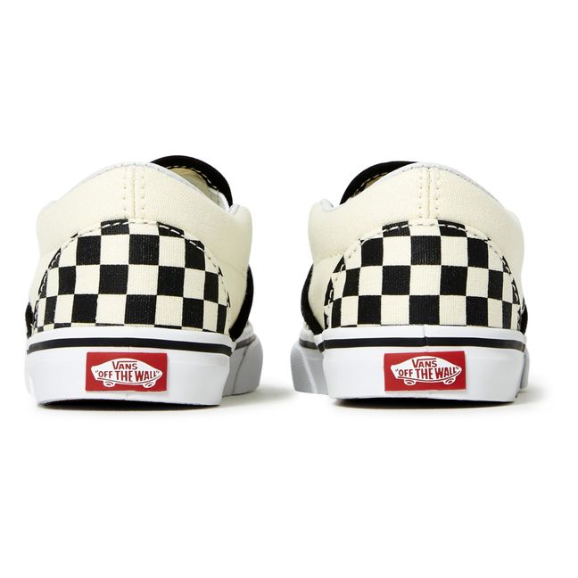 Checkerboard Classic Slip-On Shoes | White