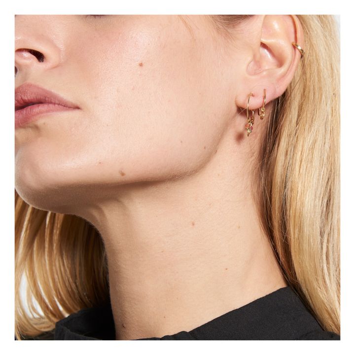 Suzie Hoop Earrings | Pink- Product image n°2