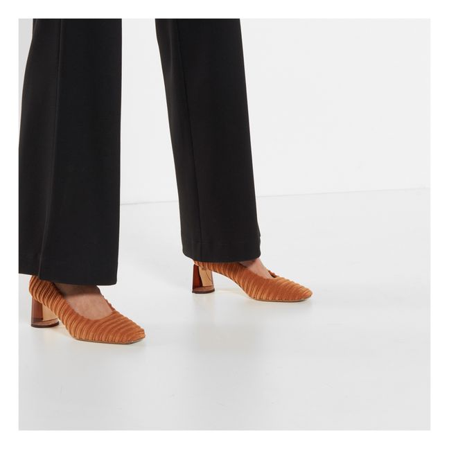 Escarpins Velours Adina | Brun