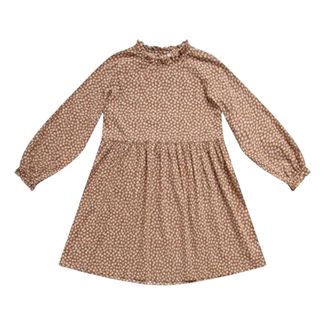 Bow Waist Knit Dress Sand coloured De Cavana Fashion Baby