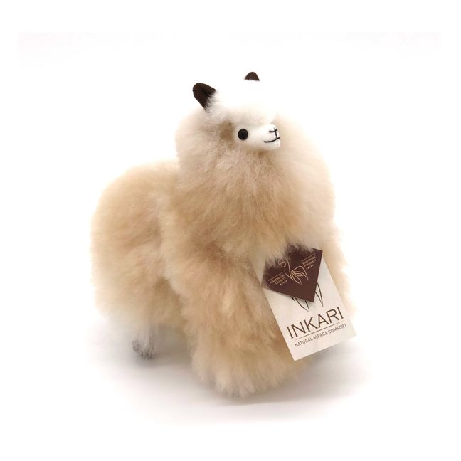 Peluche lama in alpaca | Beige