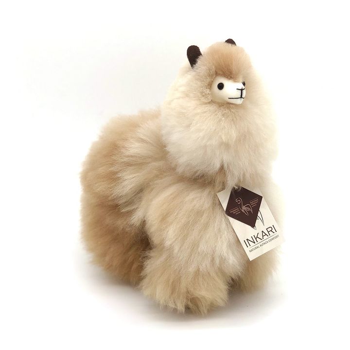 Peluche Llama de alpaca Beige- Imagen del producto n°1