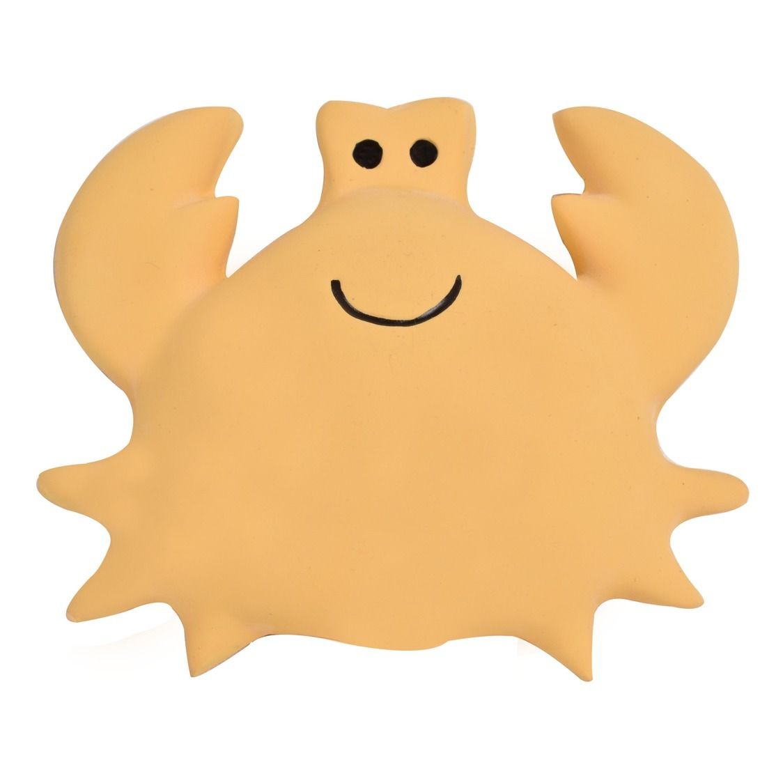 Natural Rubber Crab Bath Toy Yellow- Product image n°0
