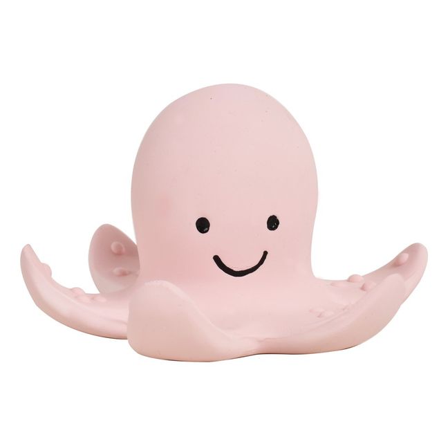 Natural Rubber Octopus Bath Toy Pink