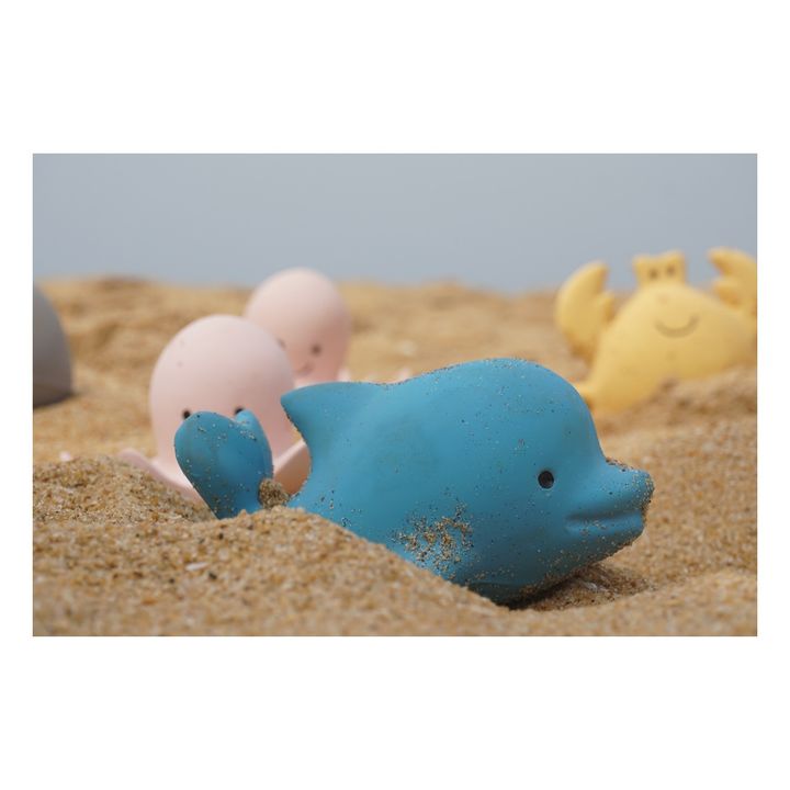 Delfín de caucho natural para el baño | Azul- Imagen del producto n°1