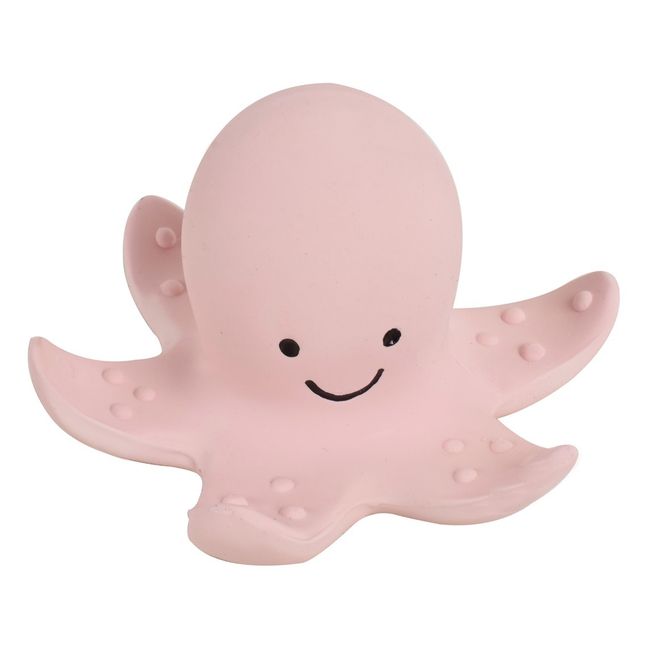 Pulpo de caucho natural para el baño | Rosa