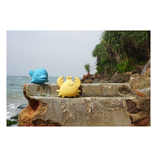 Natural Rubber Dolphin Bath Toy | Blue