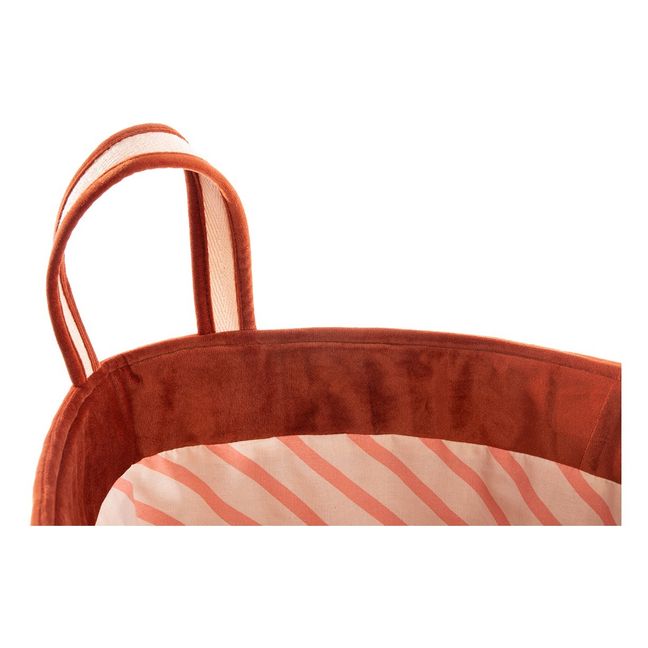 Velvet Storage Bin | Camel