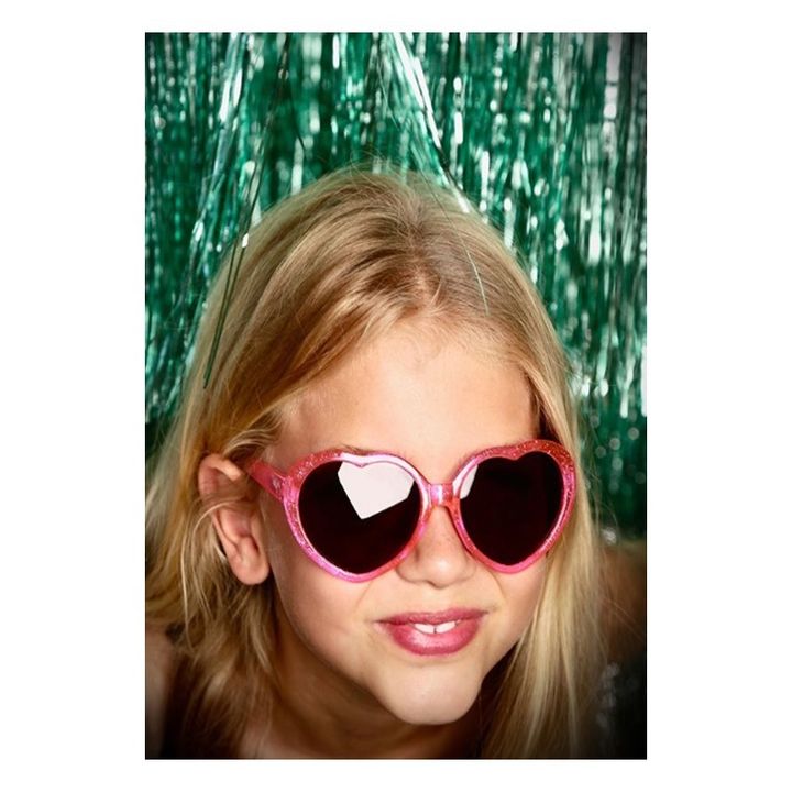 linda sunglasses glitter pink