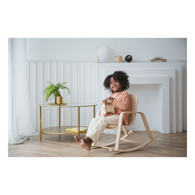 Fauteuil A Bascule Bois Clair Plan Toys Design Enfant Smallable