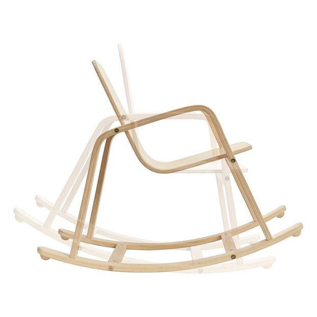 Fauteuil A Bascule Bois Clair Plan Toys Design Enfant Smallable