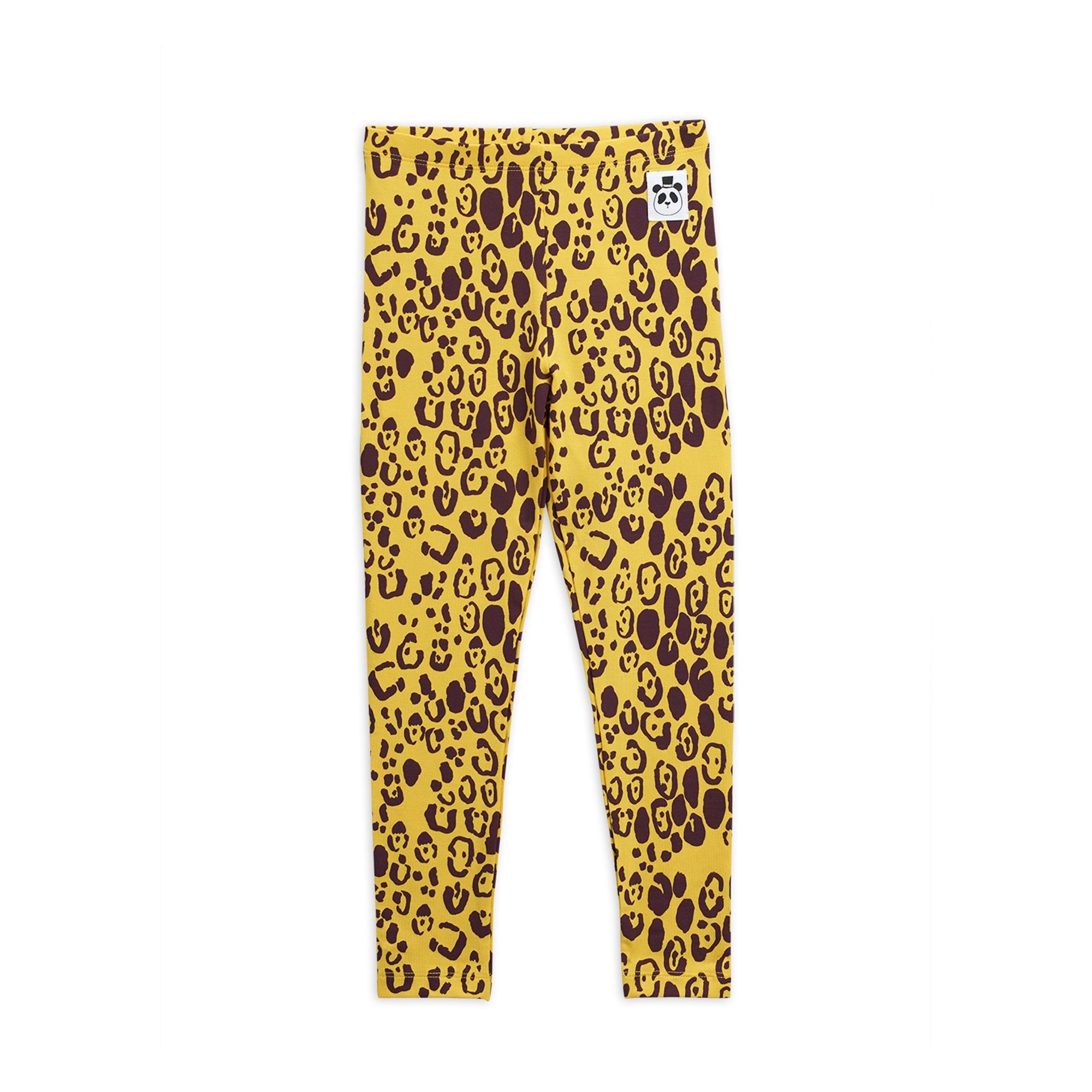 yellow leopard leggings