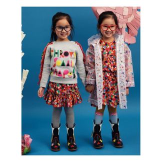 Stella McCartney Kids Felpa in cotone biologico frange-product