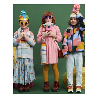 Stella McCartney Kids Bonnet Coton Bio Rayé-listing