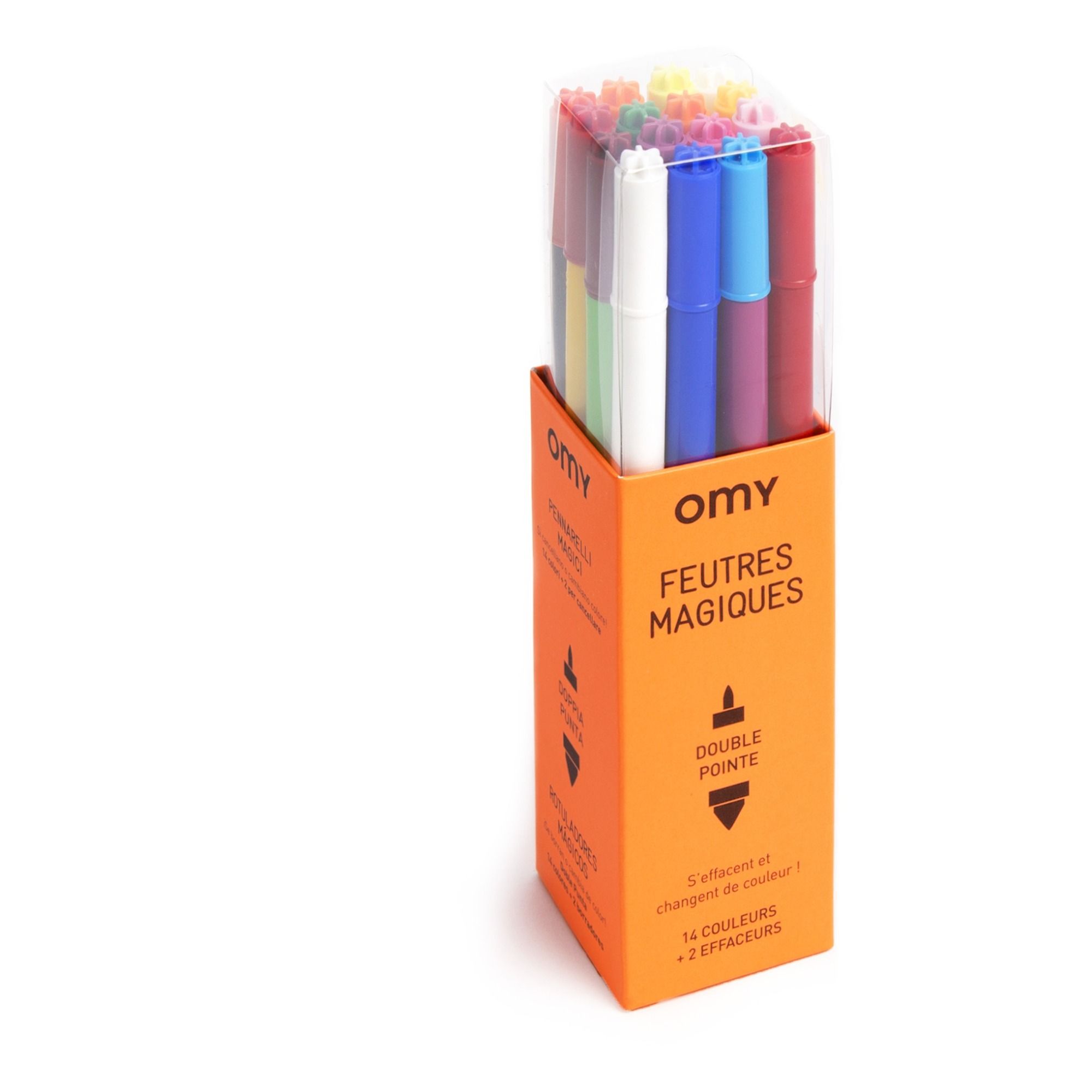 Omy - Feutres magiques - Boîte de 16 - Multicolore