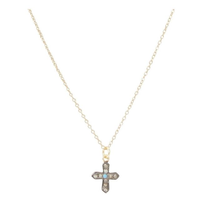 Mini Cross Necklace Silver