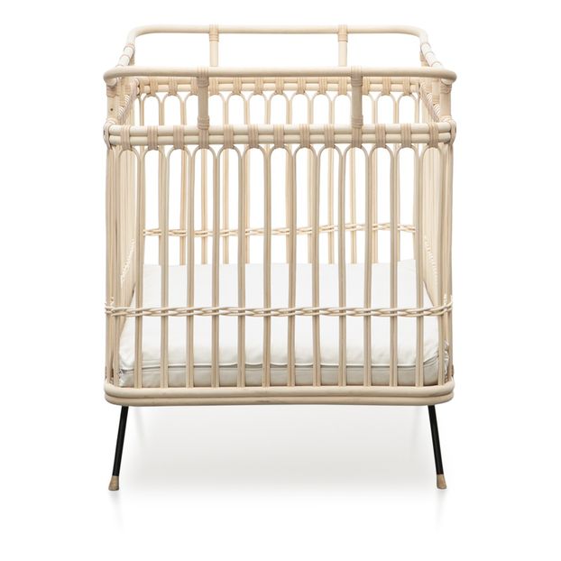 Paul Handmade Rattan Crib 70x130 cm Natural Bermbach Handcrafted