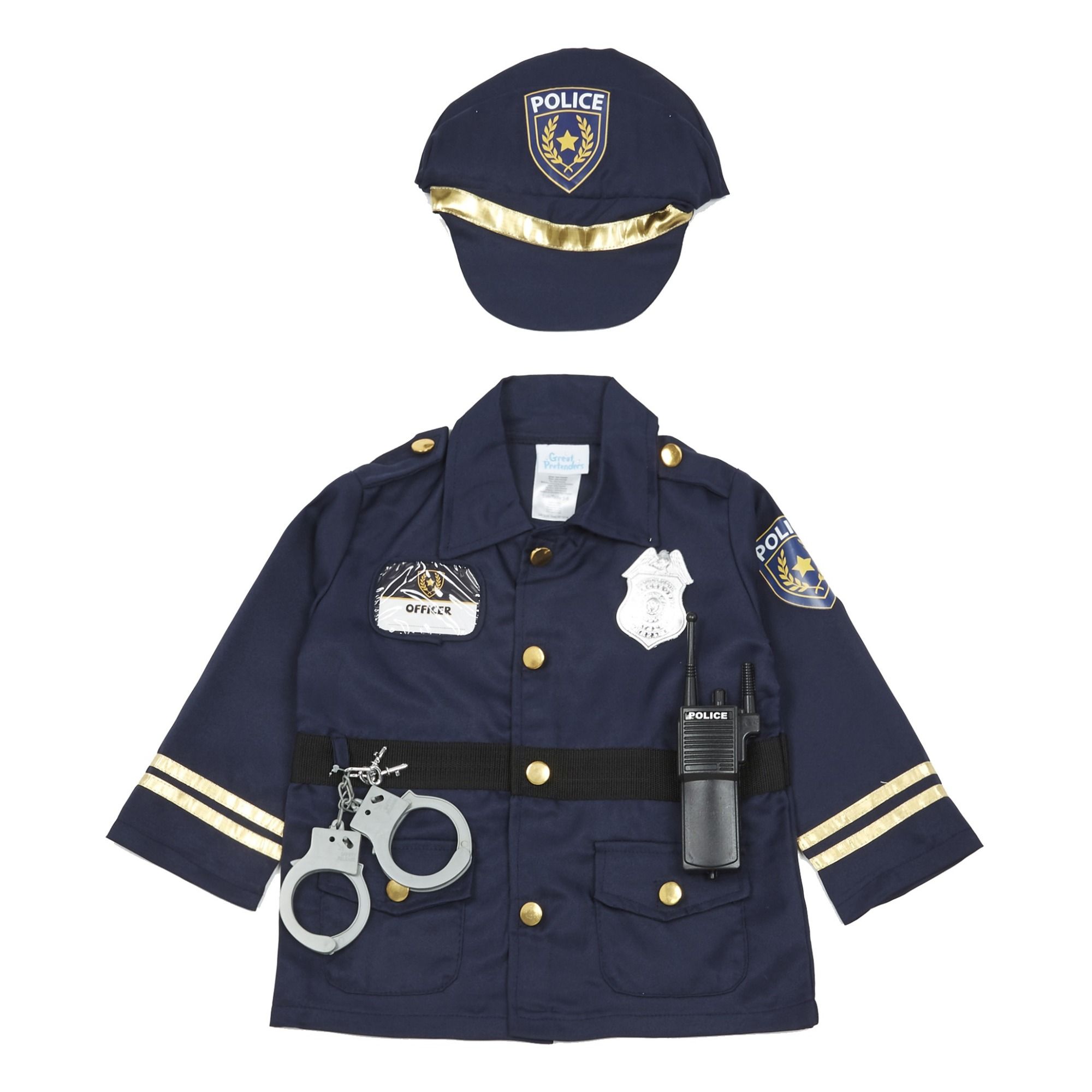 FANCY DRESS # POLICE COP BLUE PLATFORM SHOES SIZE 5 