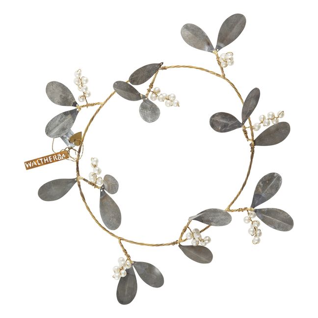 Decorative Hanging Flower Crown | Silver