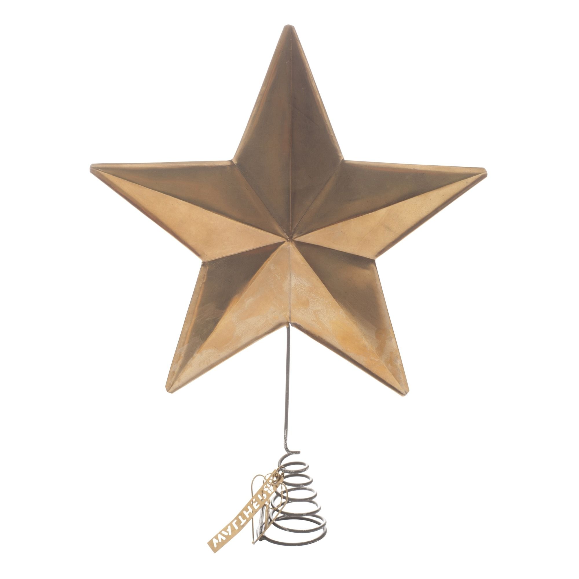 Walther & Co Brass Christmas Tree Star Brass Smallable